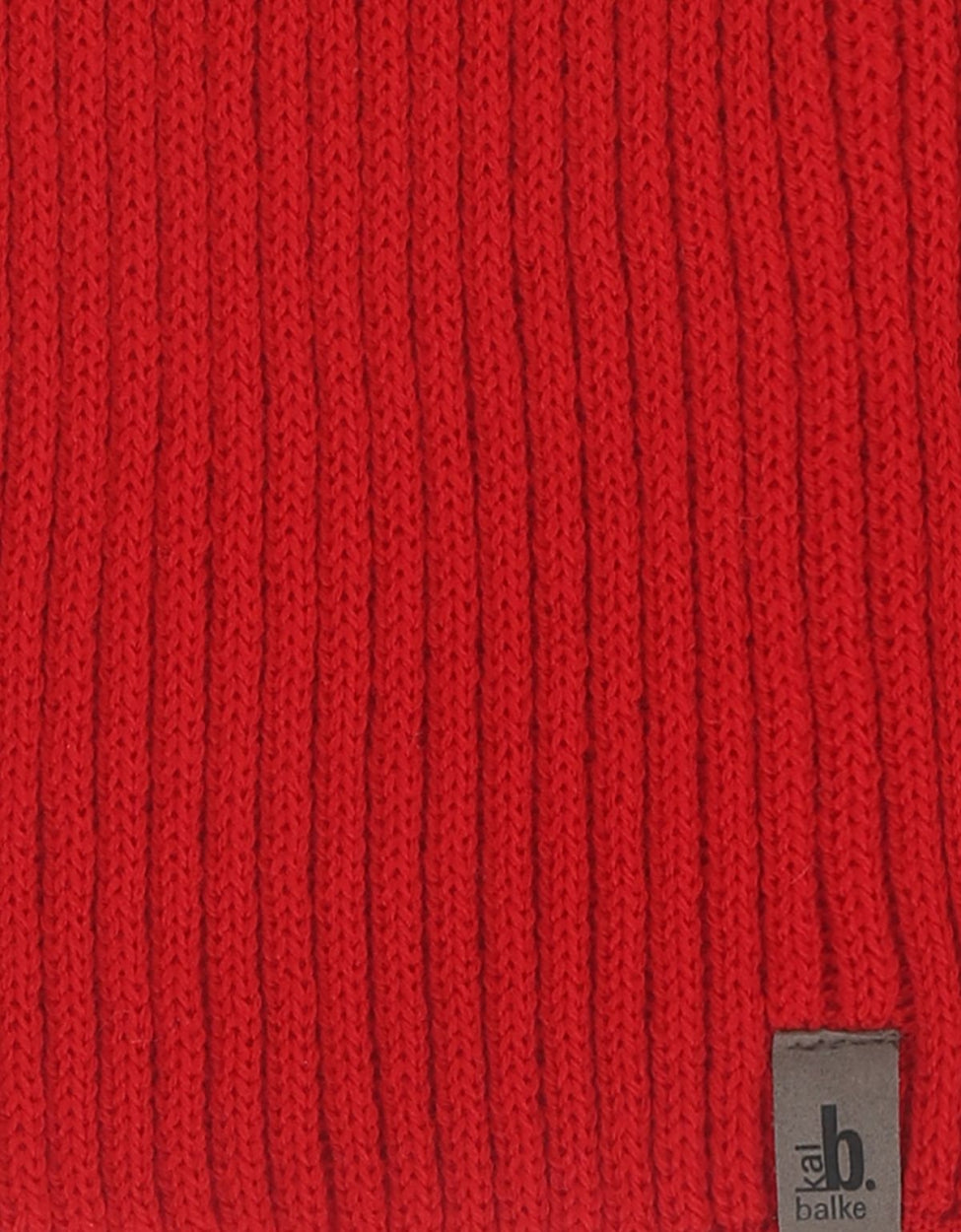 Scarf knitted wool | Red