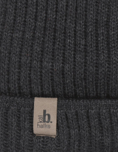 Soft Merino Wool Hat | Charcoal Grey