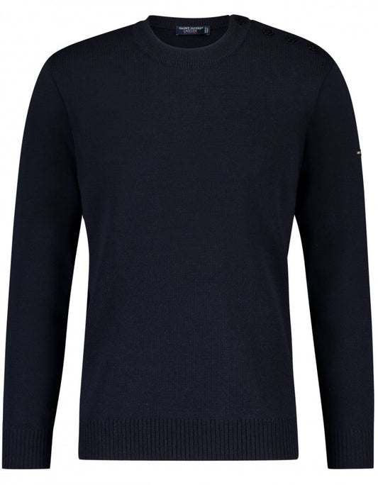 Marine Crew Rundhalspullover | Blau