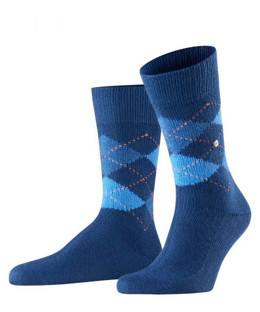 Preston Heren Sokken | Kobalt/Blue diamond check