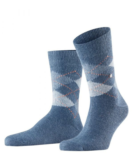 Preston Heren Sokken | Denim diamond check