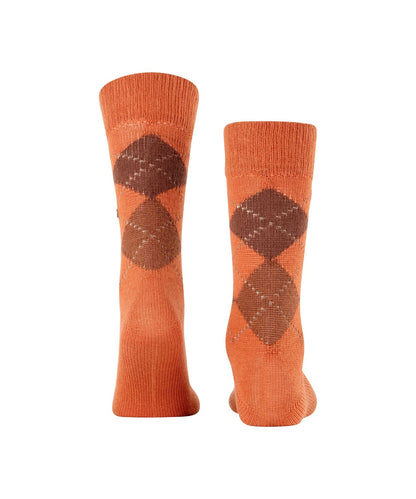 Preston Heren Sokken | Tangerine diamond check