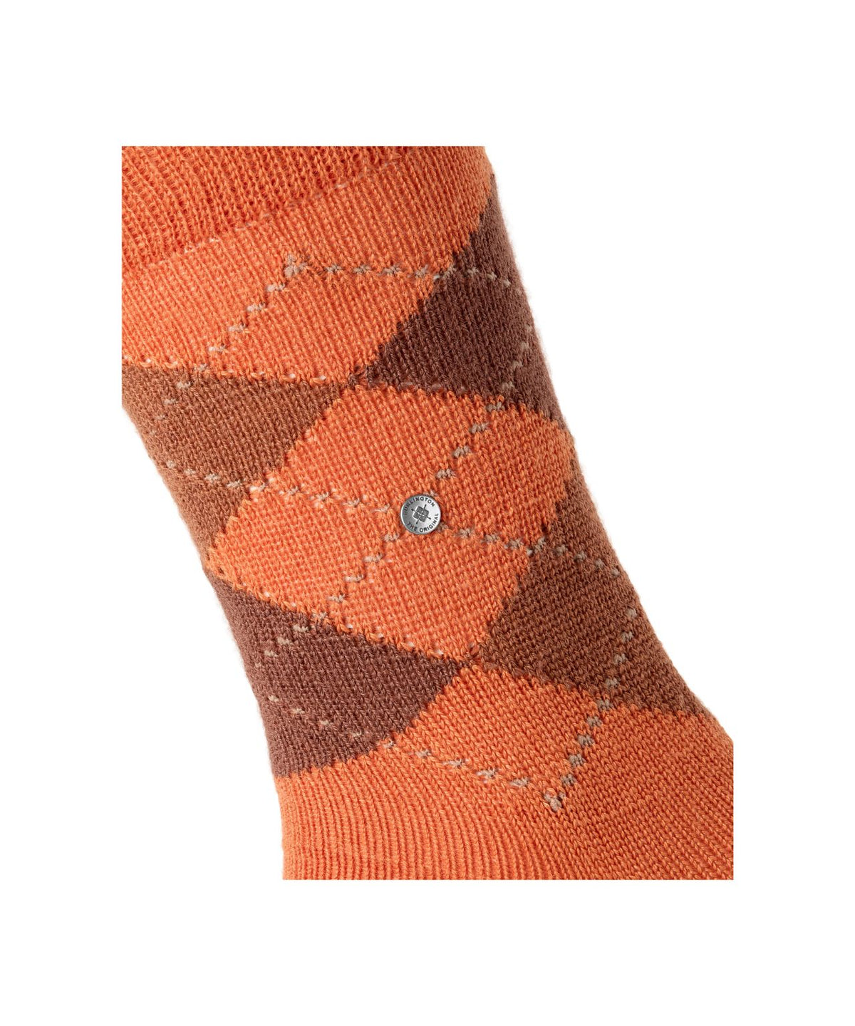 Preston Heren Sokken | Tangerine diamond check