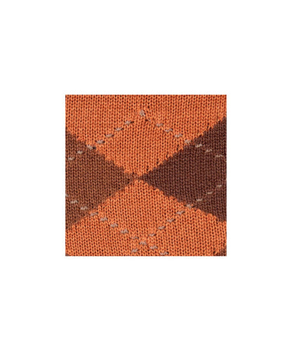 Preston Heren Sokken | Tangerine diamond check