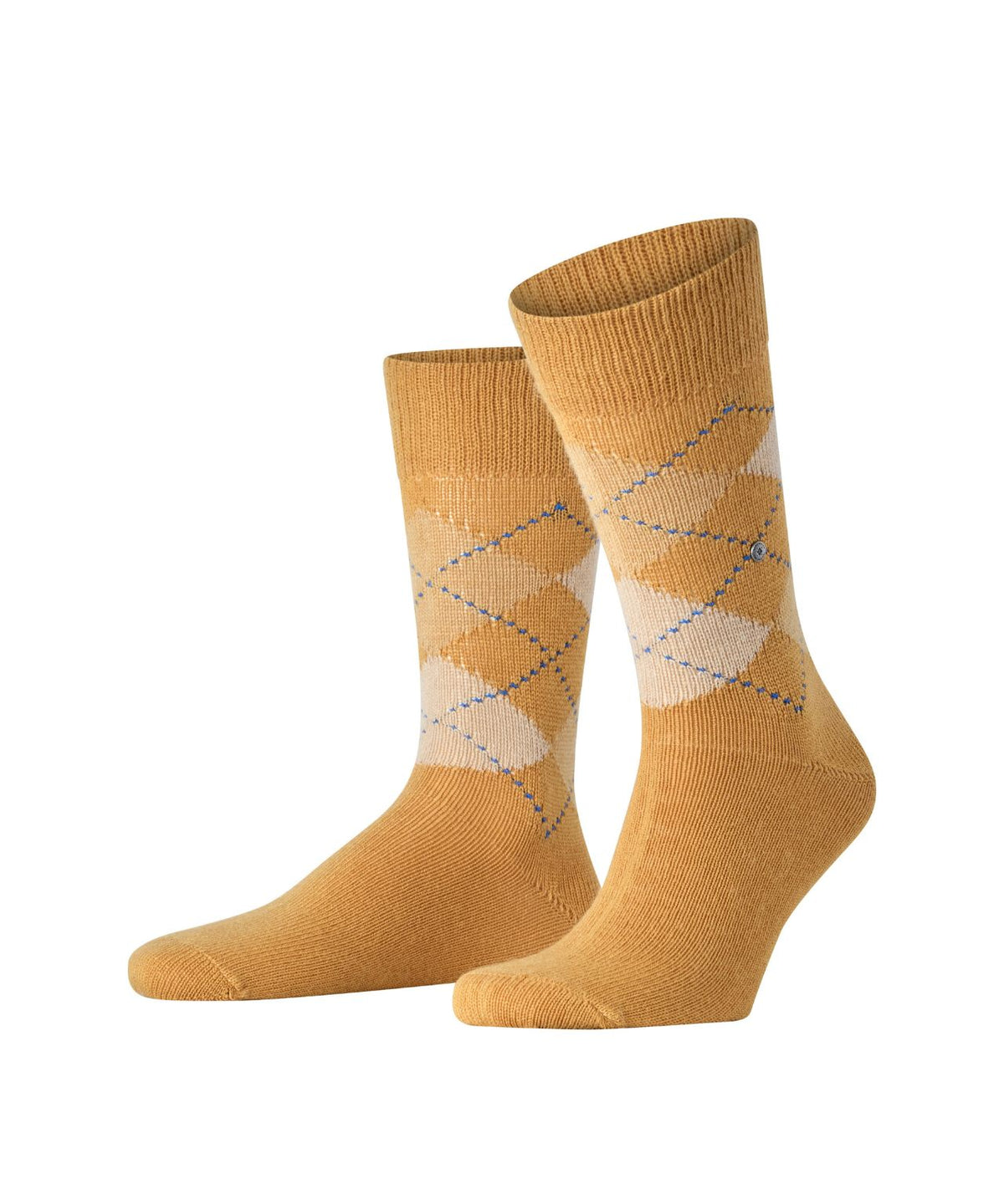 Preston Heren Sokken | Amber Yellow Diamond Check