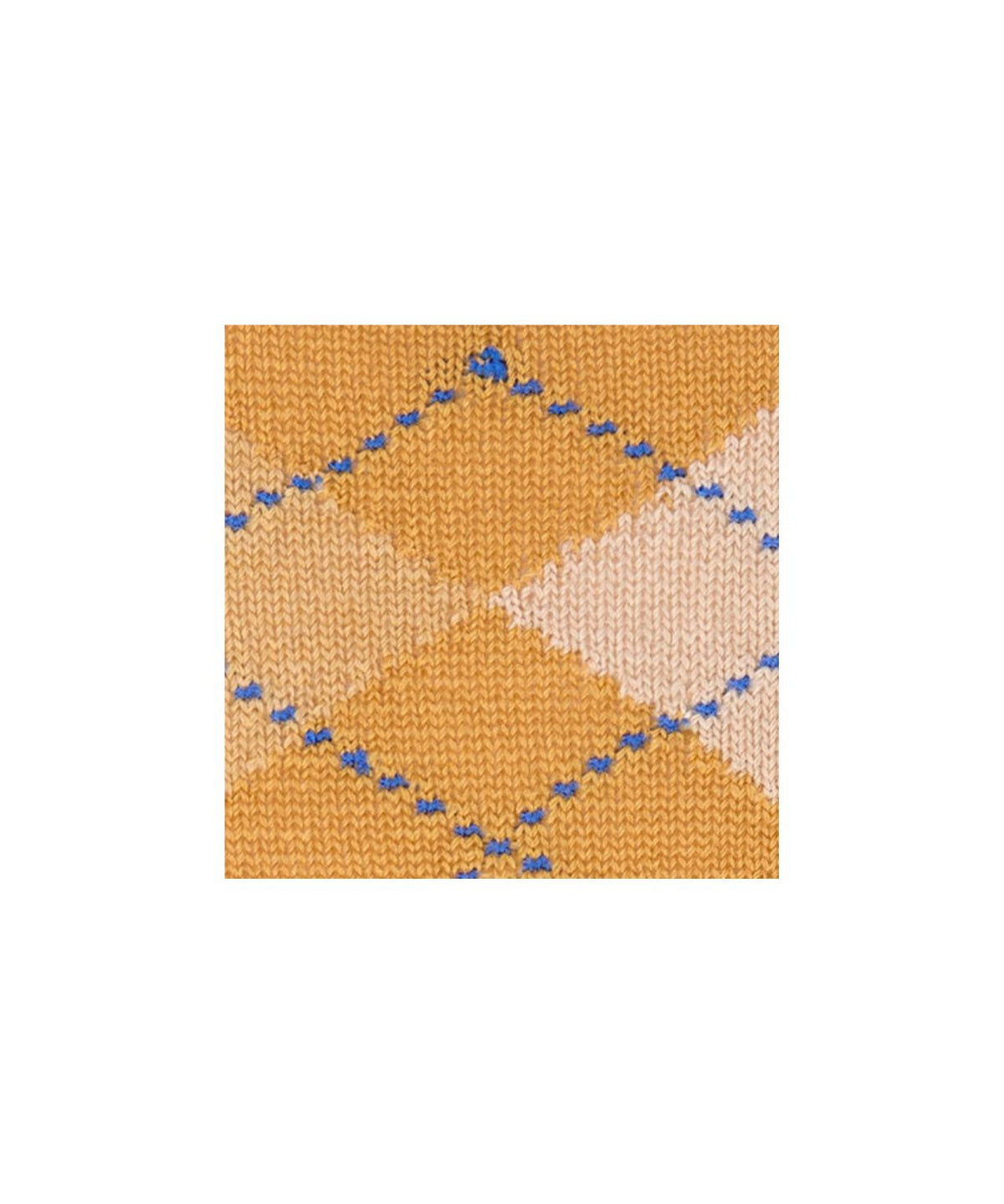 Preston Heren Sokken | Amber Yellow Diamond Check