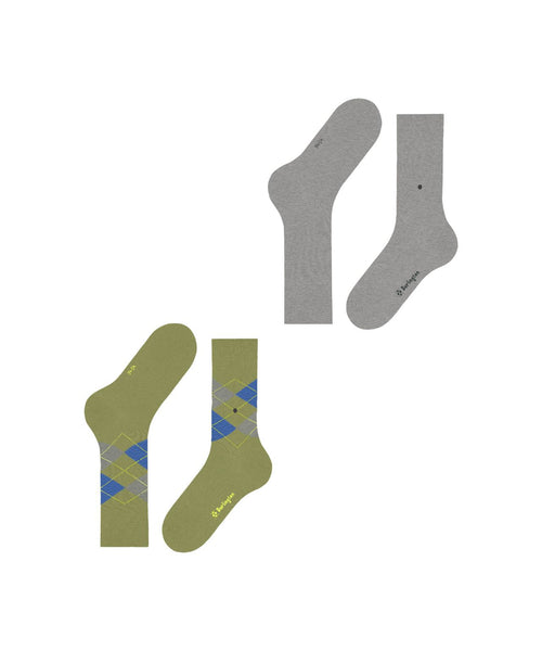 Everyday Argyle Mix 2-Pack Heren Sokken | Groen