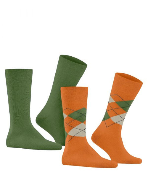 Everyday Argyle Mix 2-Pack Heren Sokken | Roze