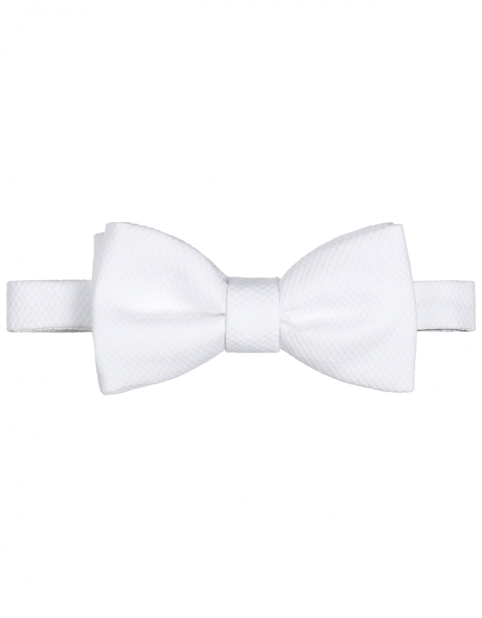 Pique bow | White