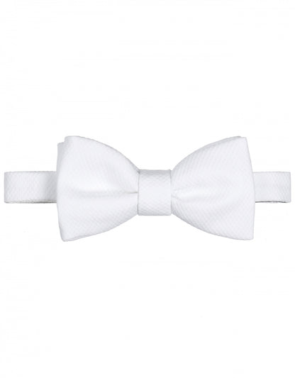 Pique bow | White