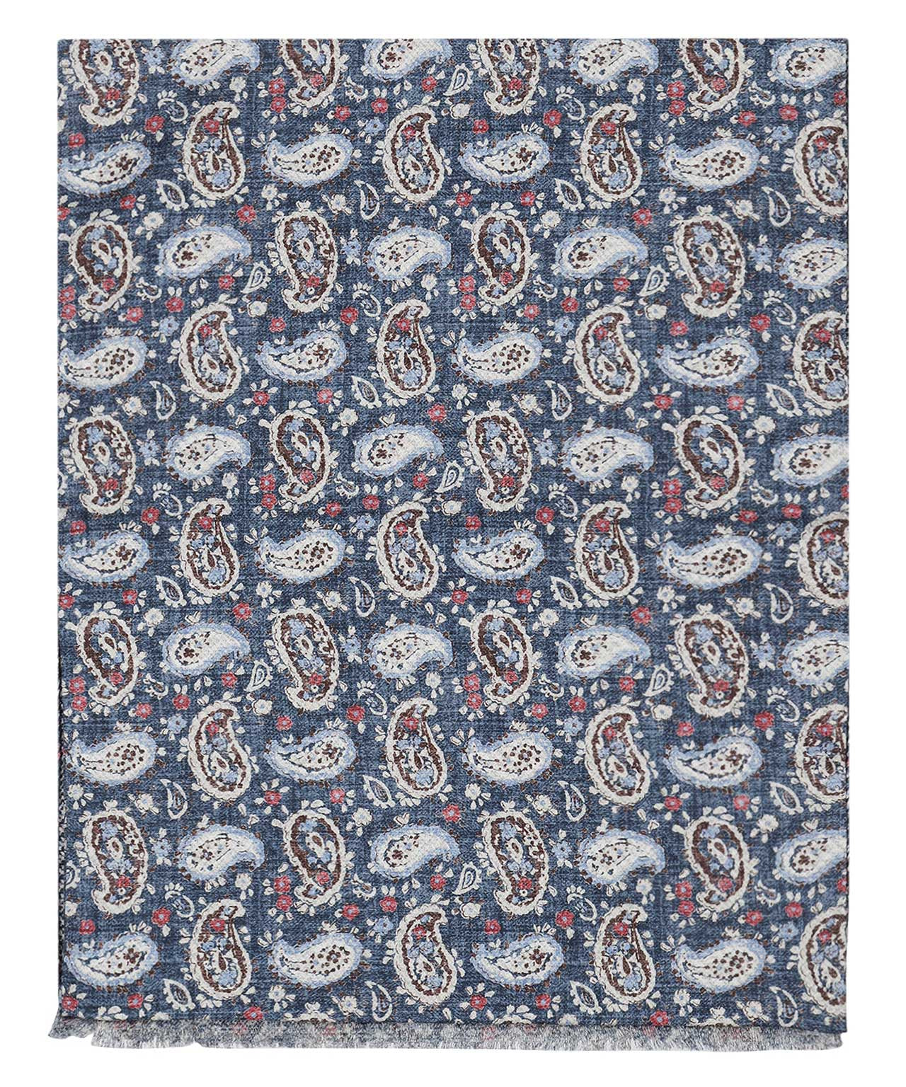 Scarf Double Silk | Blue