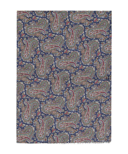 Scarf Double Silk | Blue