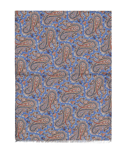 Scarf Double Silk | Blue