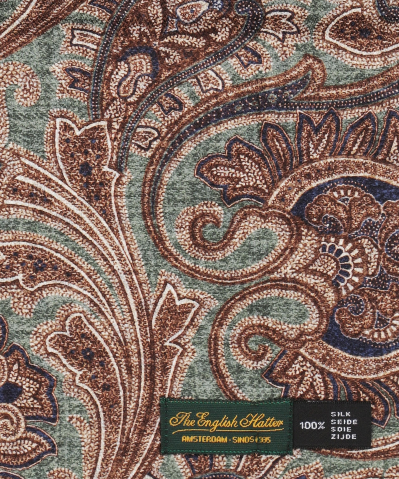 Scarf Double Silk | Brown