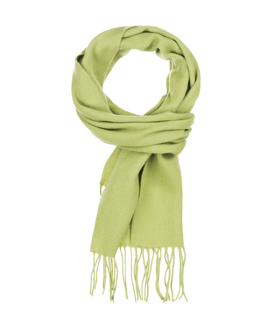 Uni Sjaal Lamswol | Lime Groen