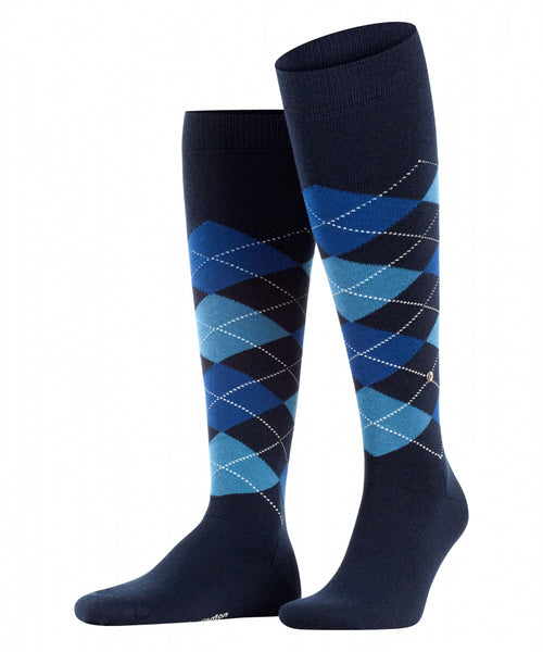 Edinburgh heren kniekousen | Blauw