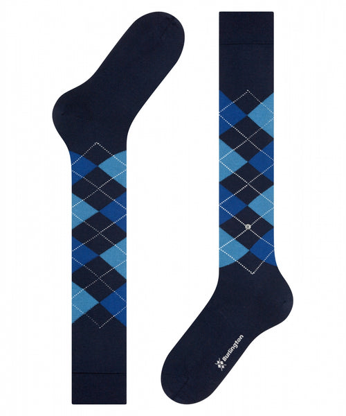Edinburgh heren kniekousen | Blauw