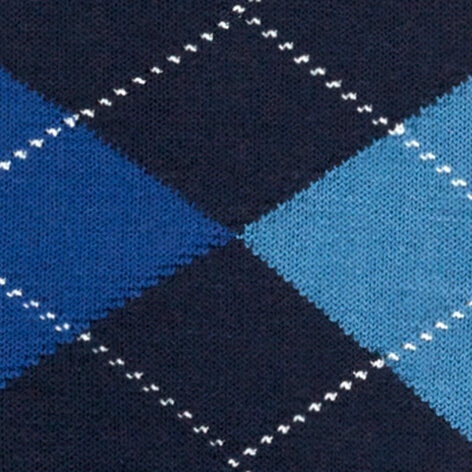 Edinburgh heren kniekousen | Blauw