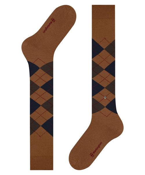Edinburgh heren kniekousen | Bruin