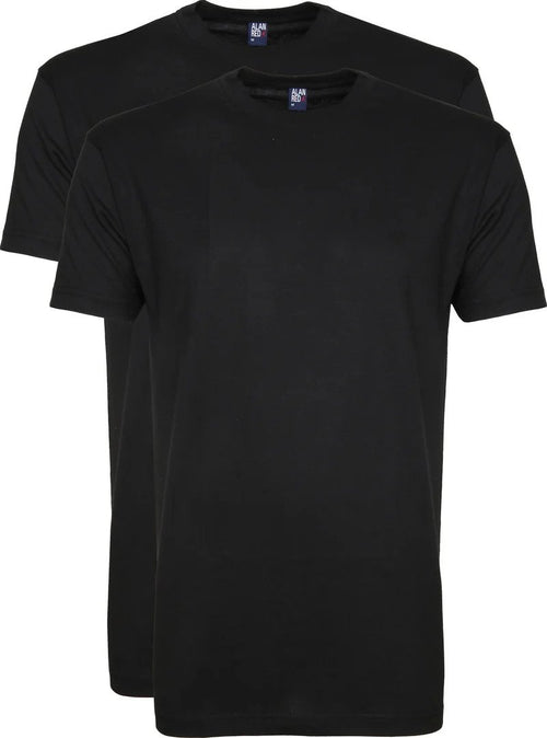 T-shirt 2-pack Ronde Hals | Zwart