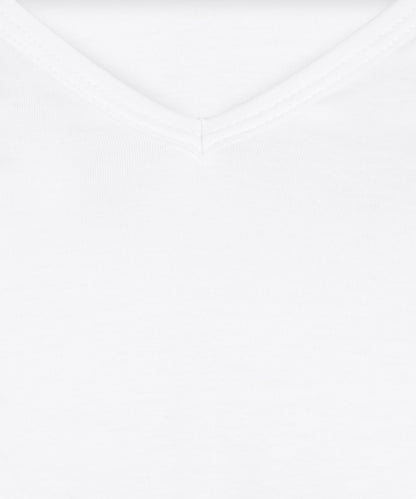 T-shirt 2-pack narrow V-neck | White