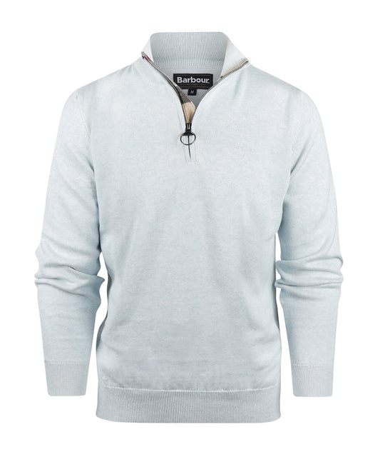 Cotton Half Zip | Ocean Sky