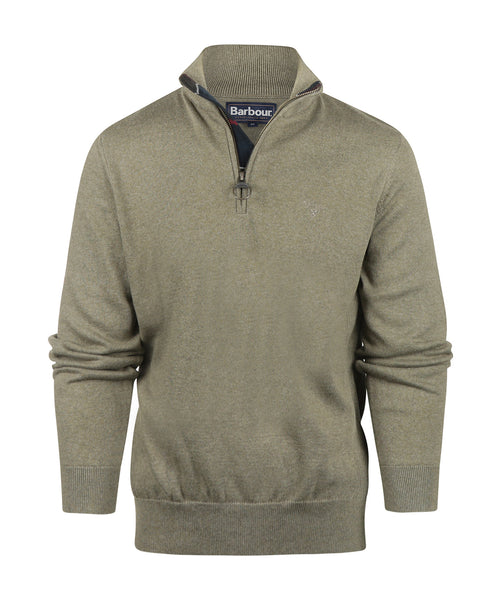 Barbour Cotton Half Zip Pullover | Groen