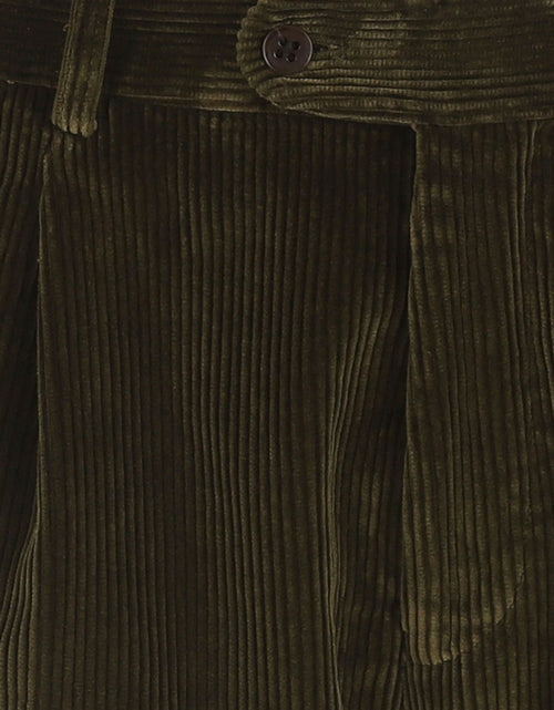 Pantalon Corduroy Brede Rib | Groen