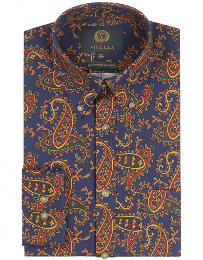 Shirt pattern button down | Blue