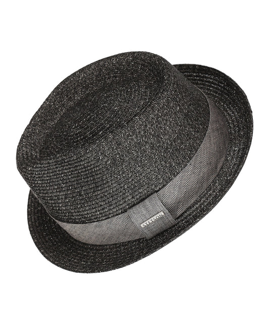 Hoed Trilby Toyo | Zwart/Grijs melange