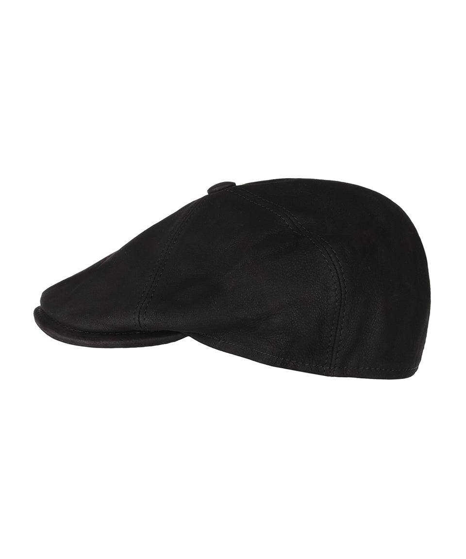 Lederkappe | Schwarz