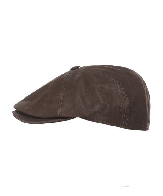 Ballon Cap Leer | Bruin