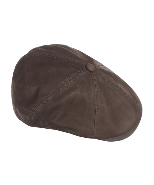 Ballon Cap Leer | Bruin