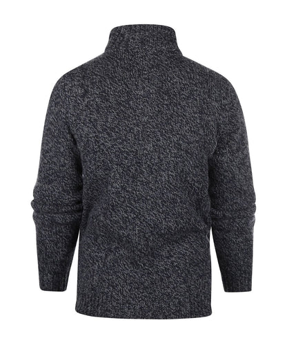 Fisherman Zip-up Sweater | Blue
