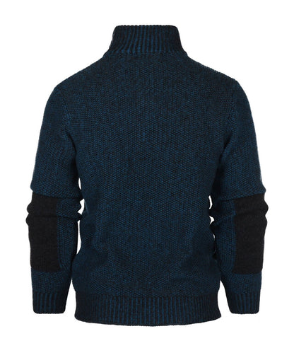 Sweater with zipper | Blue