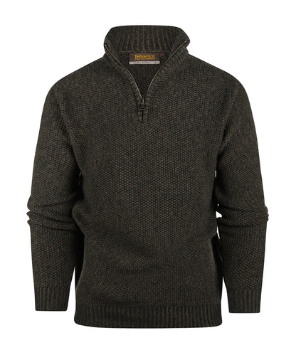 Sweater with zipper | Green