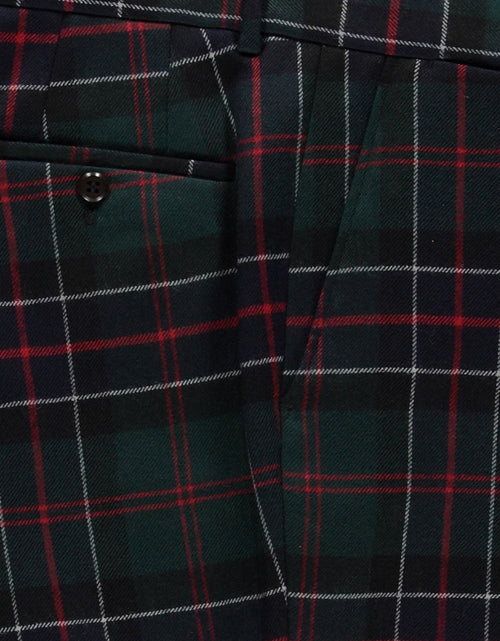 Chino Ruit Patroon Wol | Groen