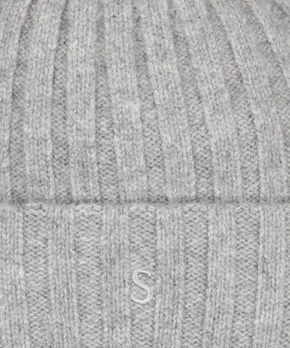 Beanie Cashmere | Grey Silver