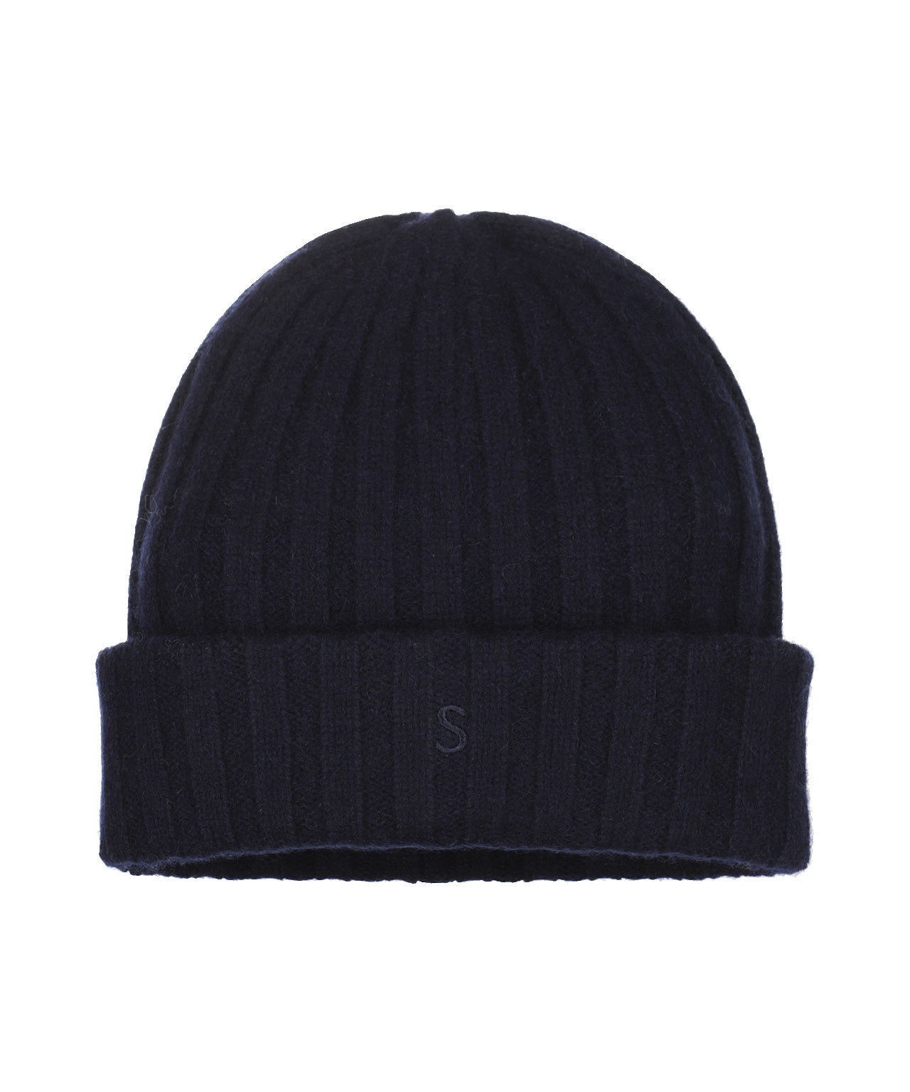 Beanie Cashmere | Navy gun Metal