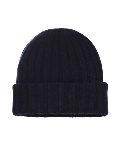 Beanie Cashmere | Navy gun Metal