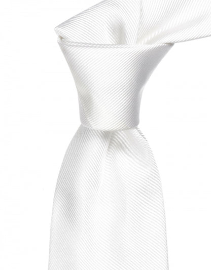 Uni Silk Tie | White