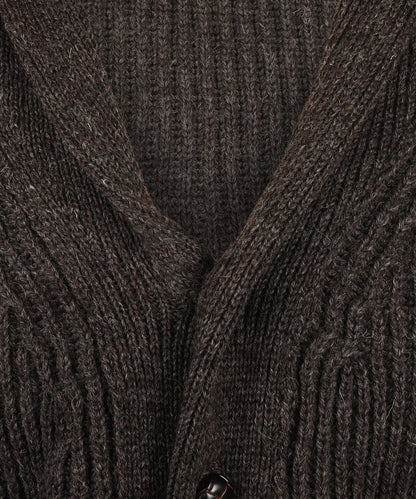 Swaledale Button Cardigan | Brown