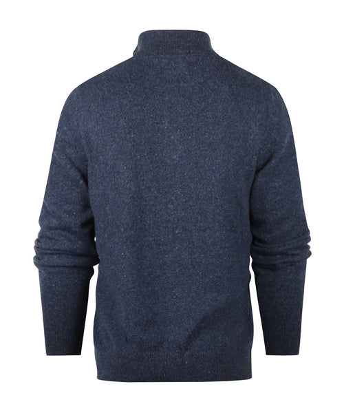 Trui Tisbury hoge rits | Blauw