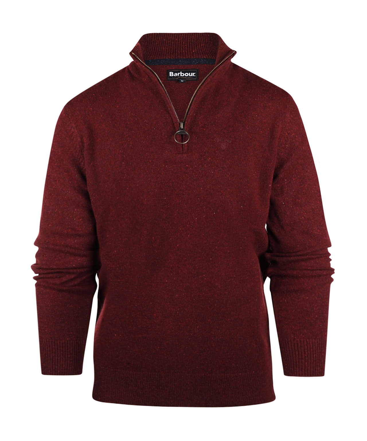 Tisbury High Zip Sweater | Bordeaux Red