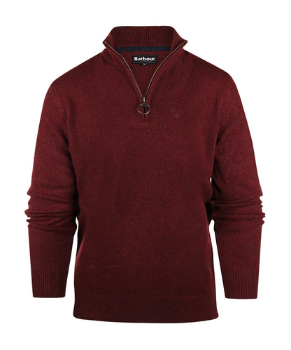 Tisbury High Zip Sweater | Bordeaux Red