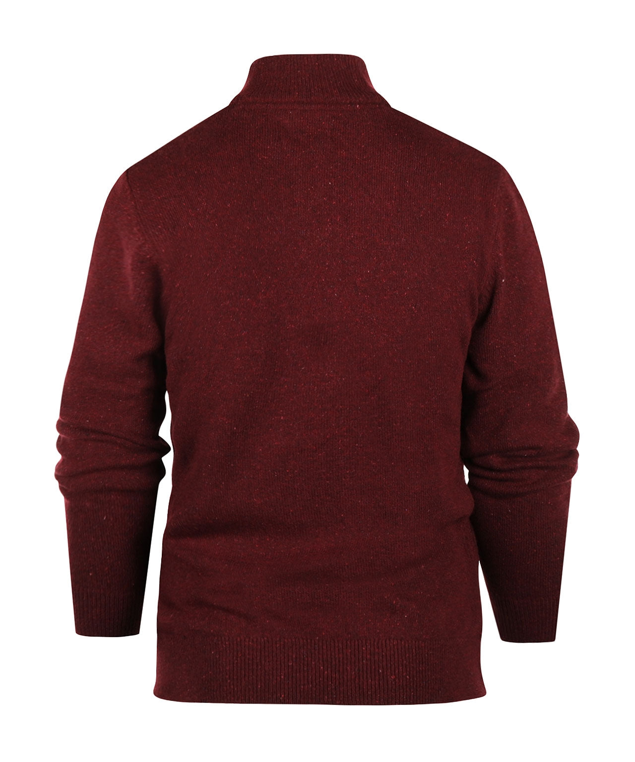 Tisbury High Zip Sweater | Bordeaux Red
