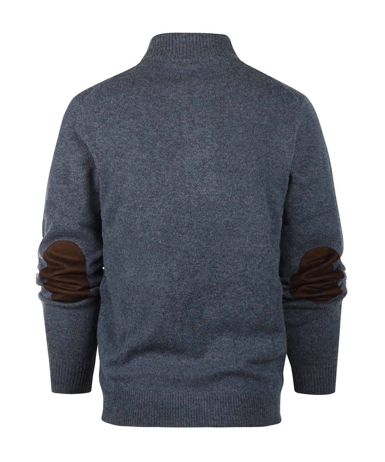 Pullover mit Reißverschluss und Knopfverschluss | Blau