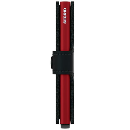 Miniwallet | Mat zwart/rood