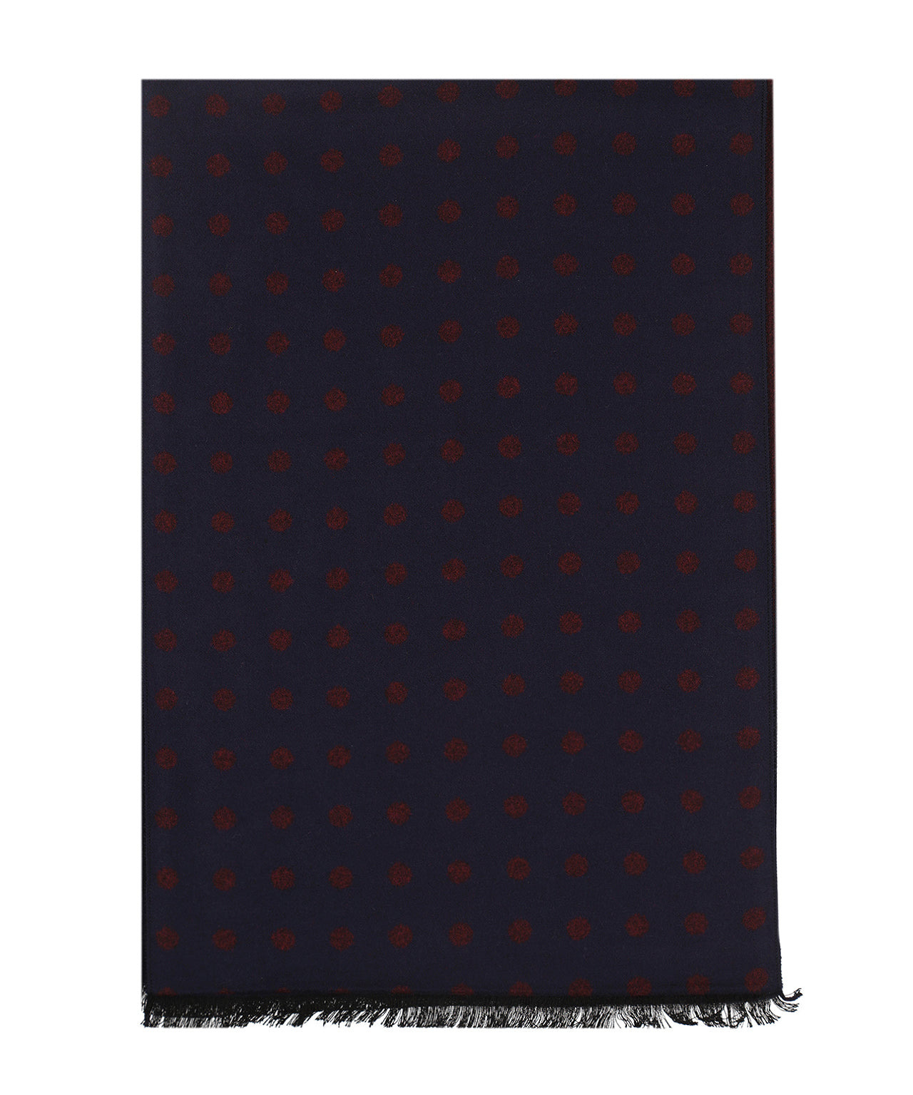 Sjaal Viscose | Navy Bordeaux Stip