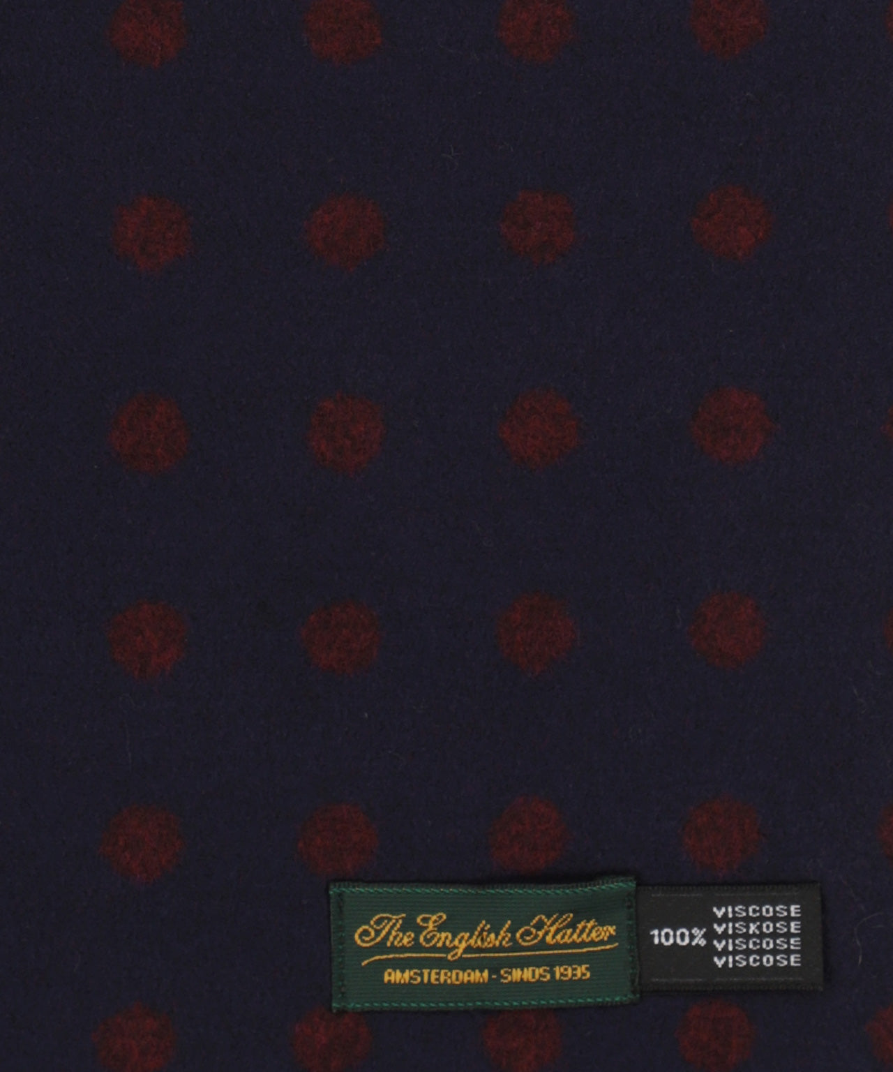 Sjaal Viscose | Navy Bordeaux Stip